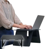 NNEOBA Portable Laptop Desk Stand: Foldable & Adjustable, Ideal for Bed, Couch, Office - Black