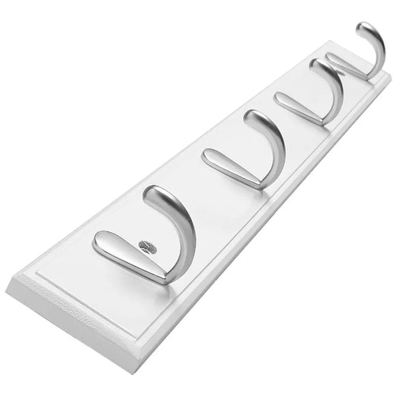 NNEOBA Concise Style Bedroom Furniture Coat Rack Clothes Hanger Hooks Living Room Closet Bamboo Hat Racks Coat Hanger Wall Hook 4 Hooks