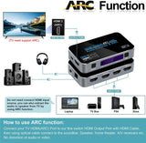 NNEOBA 4K HDMI Switch & ARC Audio Extractor