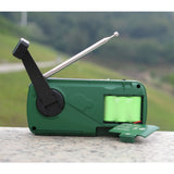 NNEOBA Emergency Solar Radio with Flashlight Green