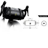 NNEOBA Waterproof Handlebar Bike Bag 8L Front Tube Trunk Pannier Black