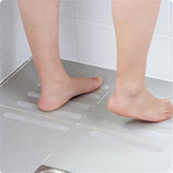 NNEOBA 6-9pcs Anti Slip Strips Transparent Shower Stickers Bath Safety Strips Non Slip Strips for Bathtubs Showers Stairs Floors