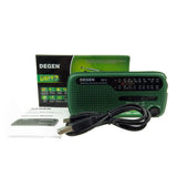 NNEOBA Emergency Solar Radio with Flashlight Green