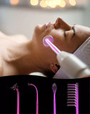 NNEOBA High Frequency Facial Machine with Argon Treatment - Electrotherapy Wand for Acne and Hair Care