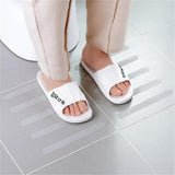 NNEOBA 6-9pcs Anti Slip Strips Transparent Shower Stickers Bath Safety Strips Non Slip Strips for Bathtubs Showers Stairs Floors