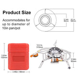 NNEOBA Camping Wind Proof Gas Burner Outdoor Strong Fire Stove Heater Tourism Equipment Supplies Tourist Kitchen Survival Trips