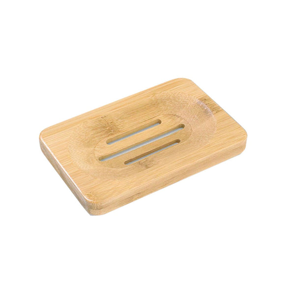 NNEOBA Wooden Natural Bamboo Soap Dishes Tray Holder