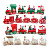 NNEOBA Rustic Wooden Train Christmas Ornament – Festive Merry Christmas Decoration
