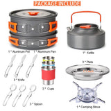 NNEOBA Camping Cookware Kit Orange