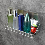 NNEOBA Stainless Steel Bathroom Storage Shelf Punch-Free Kitchen Bathroom Toilet Wall Hanging Storage Rack