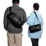 NNEOBA Waterproof Handlebar Bike Bag 8L Front Tube Trunk Pannier Black