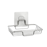 NNEOBA High Quality Soap Rack Wall Mounted Soap Holder Stainless Steel Soap Sponge Dish Bathroom Accessories Soap Dishes Self Adhesive