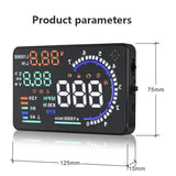 NNEOBA ADQ 5.5 OBD2 HUD A8 Digital Head-Up Display Speedometer Black