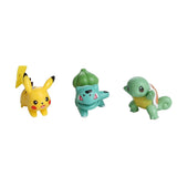 8Pcs Pokemon Anime Character Set Mini Collectible Plastic Figures