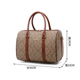 Luxury PU Leather Rolling Suitcase Set with Matching Handbag