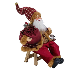 NNEOBA Deluxe Hanging Santa Claus Christmas Figurine