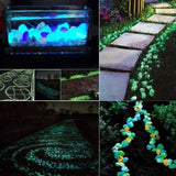 NNEOBA Glow in the Dark Garden Pebbles