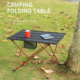 NNEOBA Portable Folding Table Alloy Desk Black