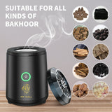 NNEOBA Portable Mini Incense Burner - Rechargeable USB Aroma Diffuser with Ceramic Chamber