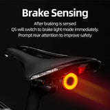 NNEOBA Smart LED Bike Taillight with Auto Brake Sensing and IPx6 Waterproof