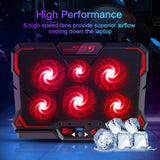 NNEOBA 17inch Gaming Laptop Cooler Six Fan