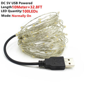 NNEOBA Fairy Lights Copper Wire LED String Lights Christmas Garland
