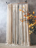 NNEOBA Boho Bliss: Hand-Woven Cotton Door Curtain Tapestry for Artistic Decor