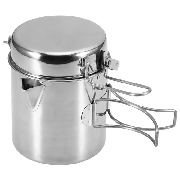 NNEOBA 1L Stainless Steel Cooking Kettle Portabl