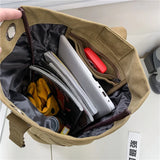 NNEOBA Canvas Travel Backpack with Bucket Design Khaki