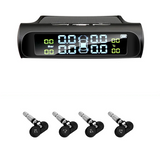 NNEOBA Solar Powered TPMS Wireless Tire Pressure Monitoring Black