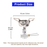 NNEOBA Camping Gas Mini Backpack Stove Silver