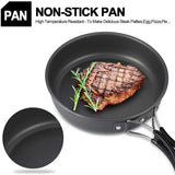 NNEOBA 11-Piece Outdoor Camping Cookware Set Black