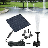 NNEOBA Solar Panel Powered Water Fountain