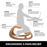 NNEOBA Ergonomic Wooden Kneeling Chair