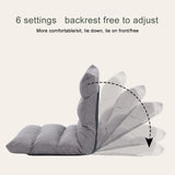 NNEOBA Adjustable Floor Gaming Sofa Chair - Padded Lounger with Back Support