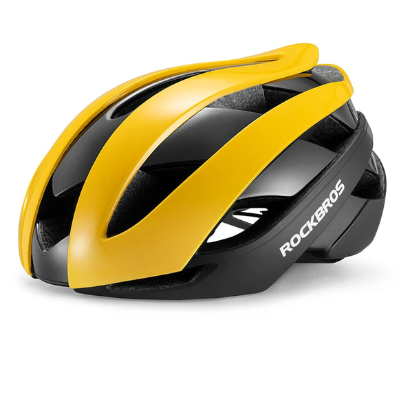 NNEOBA Ultralight Bicycle Helmet Magnetic Snap Closure 58–61cm Yellow