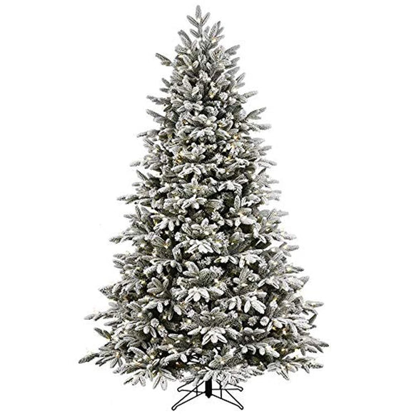 NNEOBA Snow Christmas Tree with LED Lights for Holiday Decor