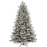 NNEOBA Snow Christmas Tree with LED Lights for Holiday Decor