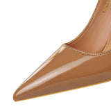 Women's Patent Leather Pointed Toe Pumps