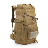 NNEOBA 60L Tactical Camping Backpack Waterproof Khaki