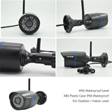 NNEOBA 4MP WiFi Wired Outdoor IP Security Camera