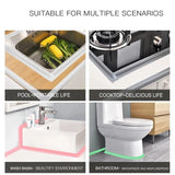 NNEOBA Bathroom Shower Sink Bath Sealing Strip Tape White