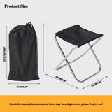NNEOBA Folding Portable Outdoor Stool - Ultra-Light Bench for Travel and Camping