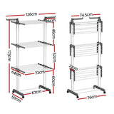 NNEDSZ Clothes Drying Rack 173cm Coat Aier Hanger Foldable