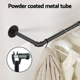 Artiss Clothes Rack Garment Rail Metal Industrial Pipe Wall Mounted 2 Pack