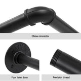 Artiss Clothes Rack Garment Rail Metal Industrial Pipe Wall Mounted 2 Pack