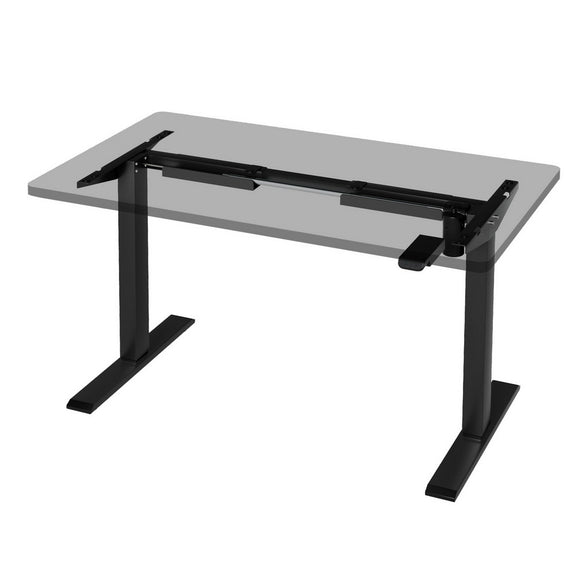 NNEDSZ Artiss Electric Standing Desk Frame Only Height Adjustable 70KG Load Black