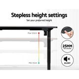 NNEDSZ Artiss Standing Desk Motorised Black 120CM