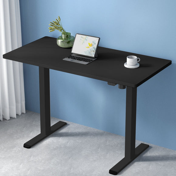 NNEDSZ Artiss Standing Desk Motorised Black 120CM