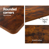 NNEDSZ Artiss Standing Desk Motorised Rustic Brown 140CM